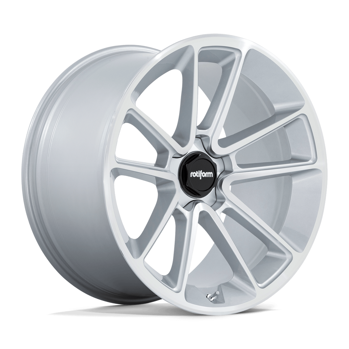 Rotiform R192 BTL GLOSS SILVER W/ MACHINED FACE 21X9 5x112 et27 66.56