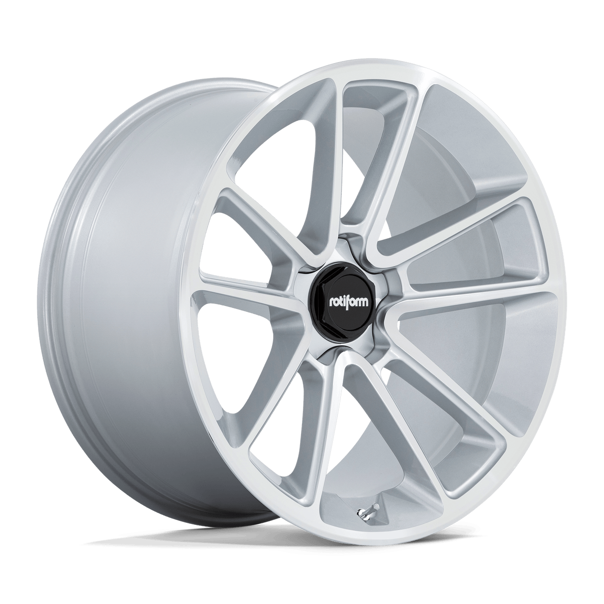Rotiform R192 BTL GLOSS SILVER W/ MACHINED FACE 21X9.5 5x112 et25 66.56