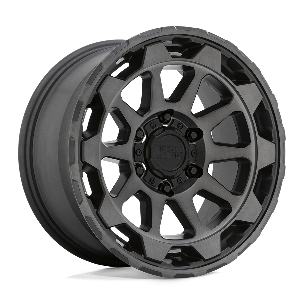 Black Rhino ROTOR MATTE GUNMETAL W/ BRUSHED FACE 20X9 6x114.3 et12 76.1