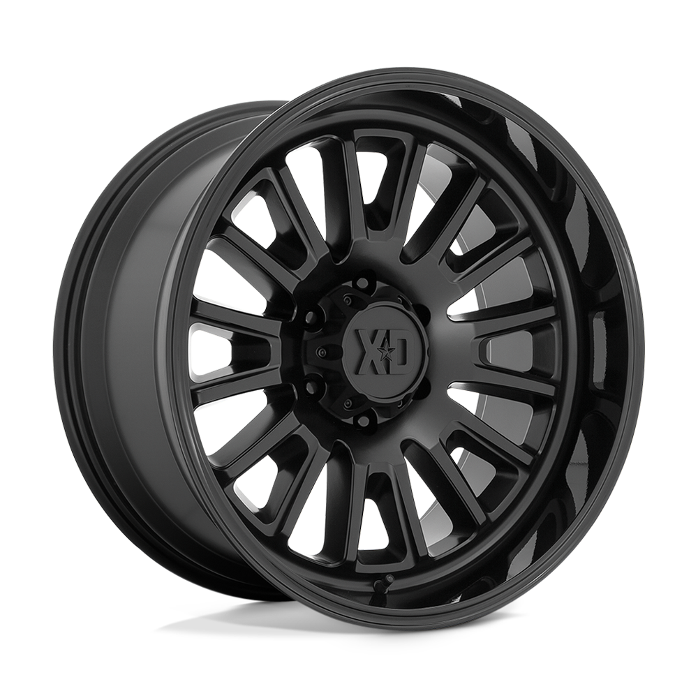 XD XD864 ROVER SATIN BLACK W/ GLOSS BLACK LIP 22X12 8x165.1 et-44 125.1