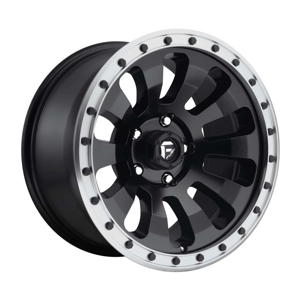 Fuel 1PC D629 TACTIC MATTE BLACK MACHINED RING 20X9 6x139.7 et1 108