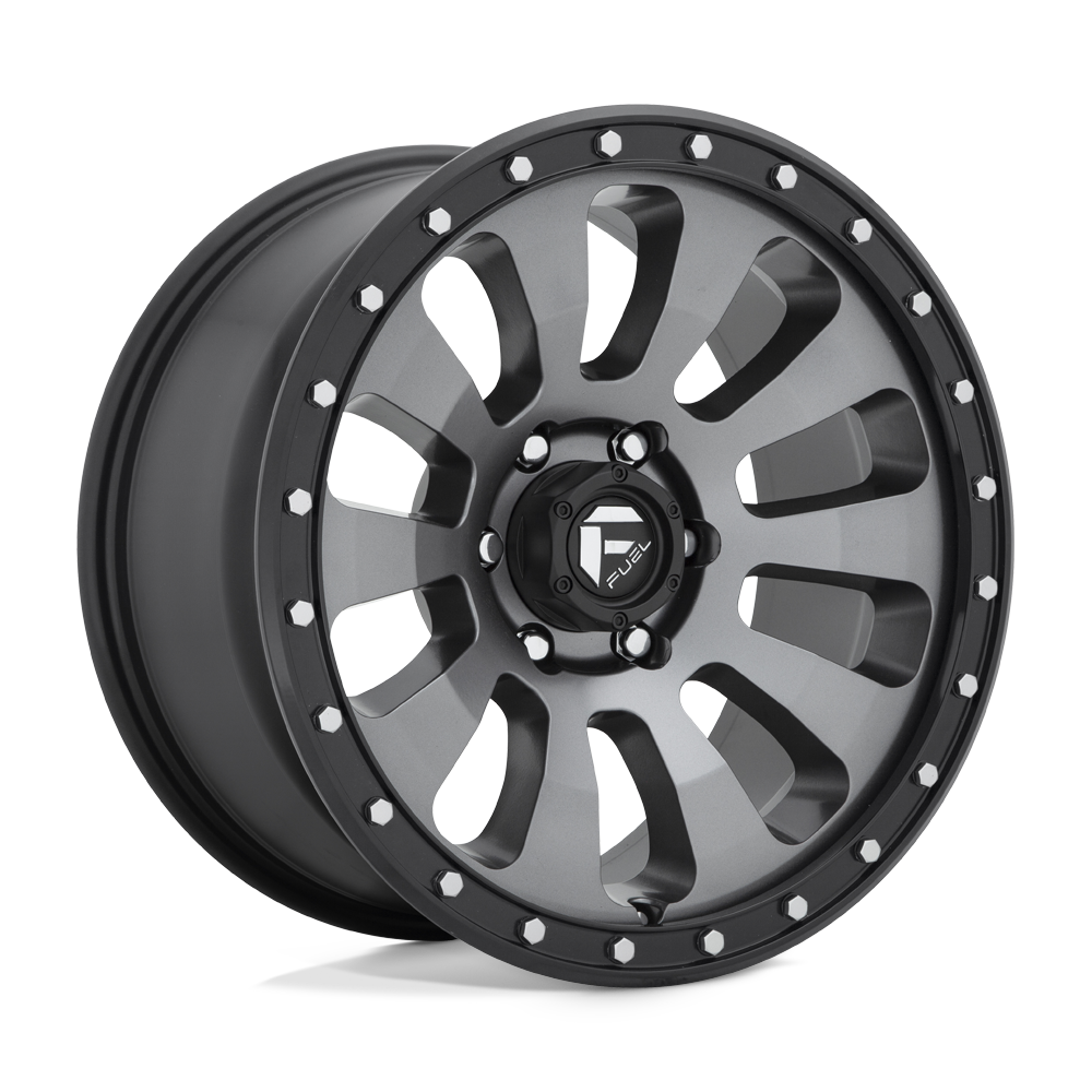 Fuel 1PC D648 TACTIC MATTE GUN METAL BLACK BEAD RING 18X9 6x139.7 et1 106.1