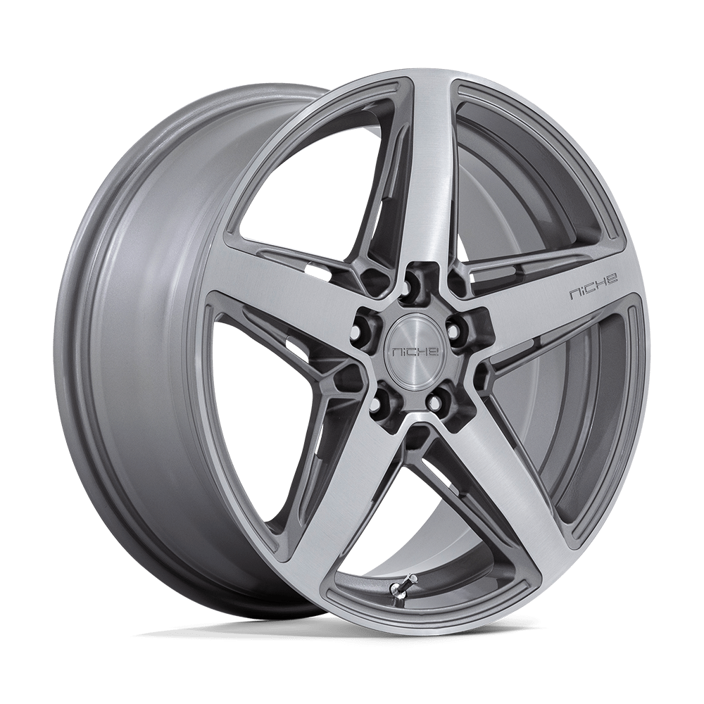 Niche 1PC M270 TERAMO ANTHRACITE BRUSHED FACE TINT CLEAR 18X8 5x120 et40 72.56