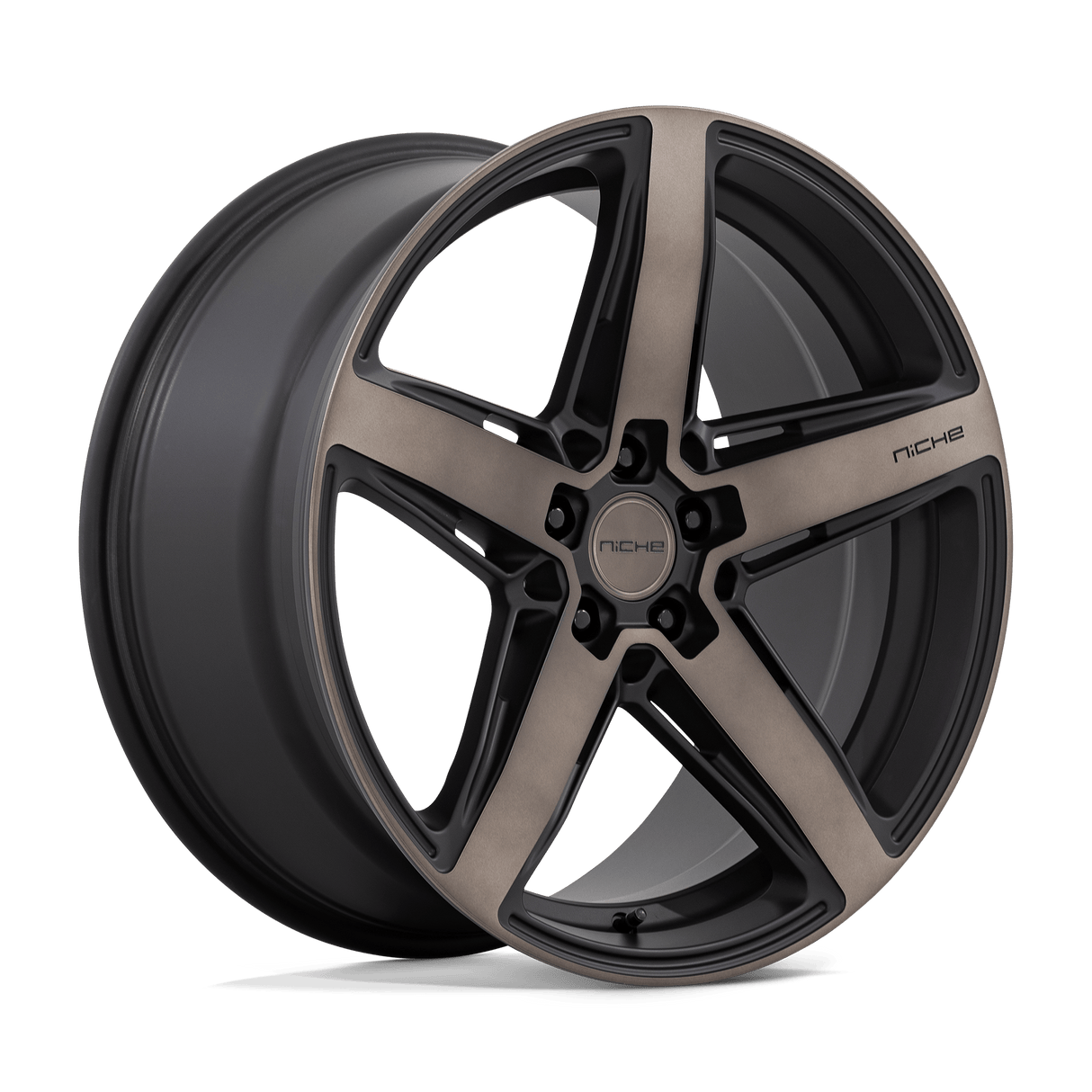 Niche 1PC M271 TERAMO MATTE BLACK W/ DOUBLE DARK TINT FACE 20X9.5 5x112 et32 66.56
