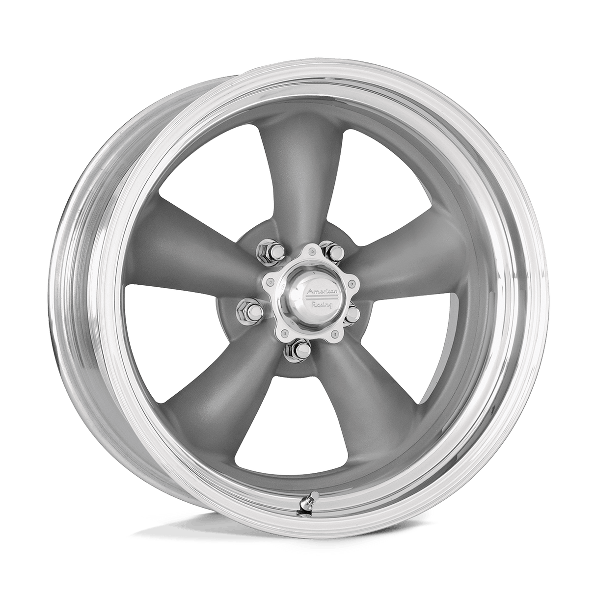 American Racing Vintage VN205 CLASSIC TORQ THRUST II CUSTOM GRAY 17X9.5 5x120.65 et52 83.06