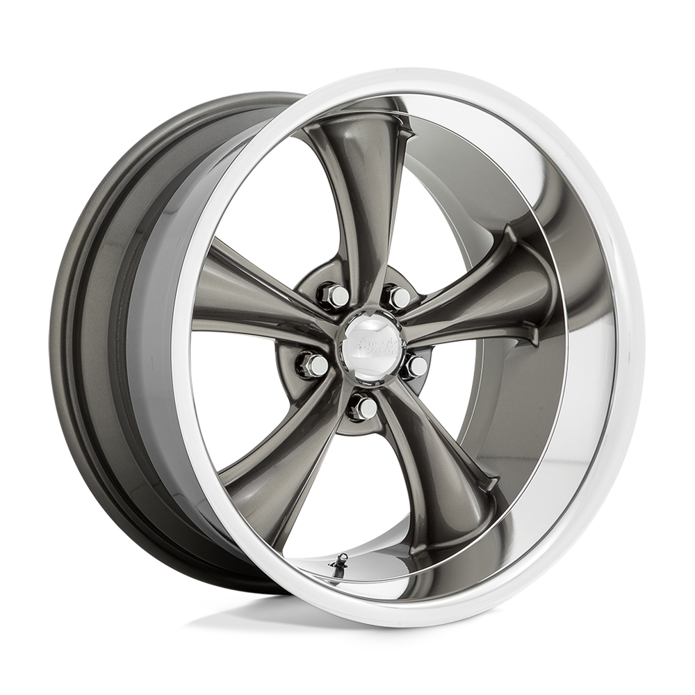 American Racing Vintage VN338 BOSS TT GRAPHITE W/ DIAMOND CUT LIP 18X8 5x120.65 et2 72.56