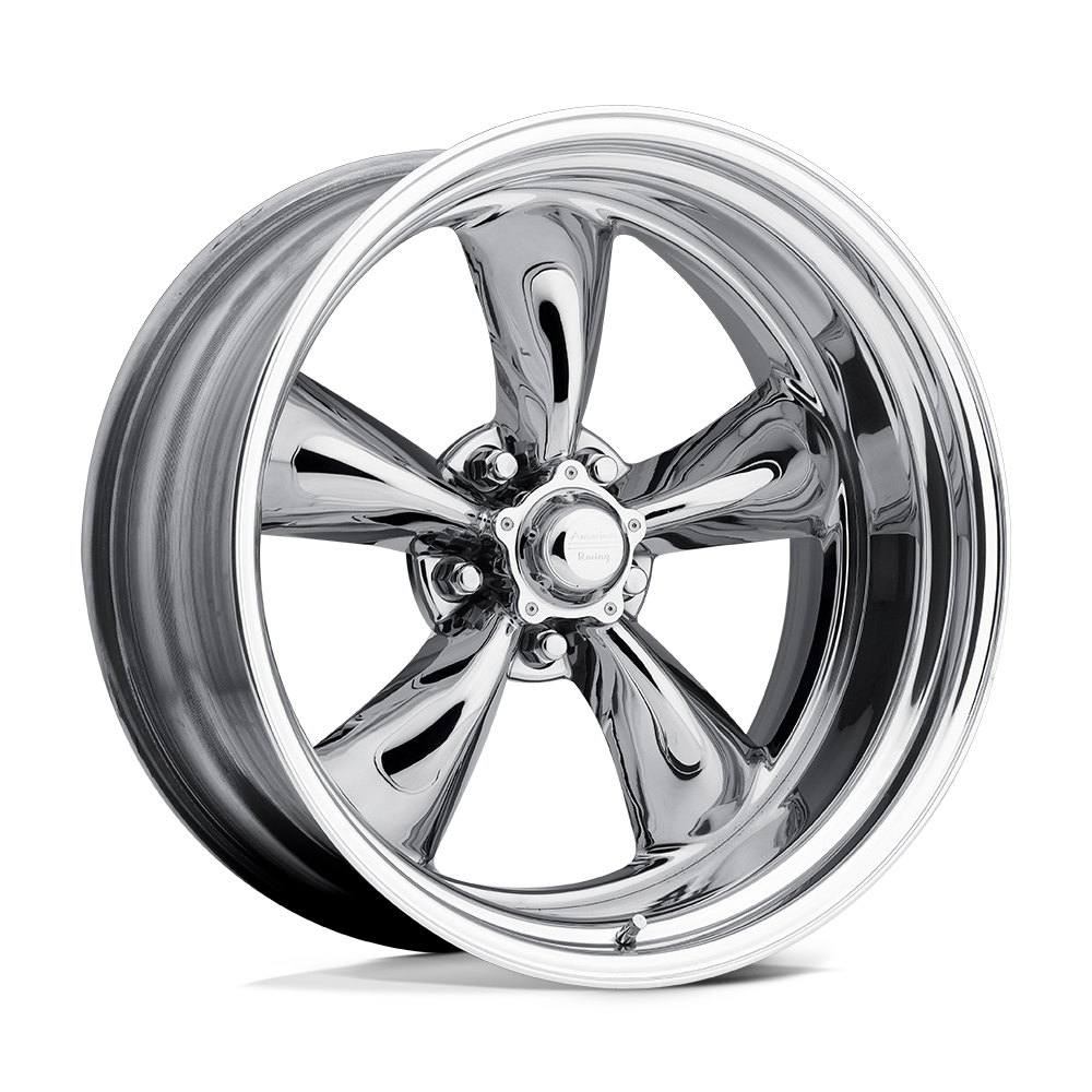 American Racing Vintage VN405 TORQ THRUST II CUSTOM TWO-PIECE CHROME W/ POLISHED BARREL 17X8 BLANK etXX 72.56