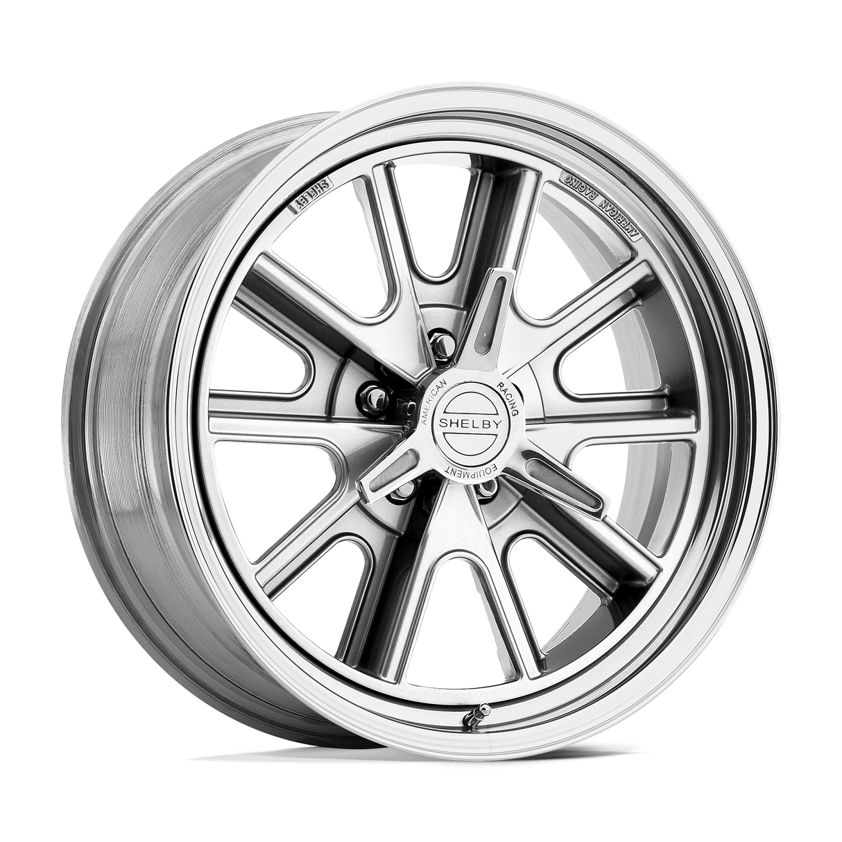 American Racing Vintage VN427 SHELBY COBRA TWO-PIECE POLISHED 17X9.5 BLANK etXX 83.06