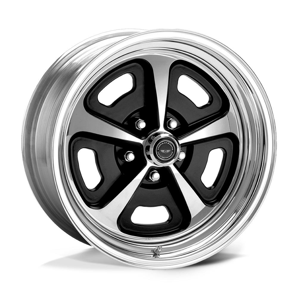 American Racing Vintage VN500 TWO-PIECE PAINTED CENTER W/ POLISHED BARREL 17X7 BLANK etXX 72.56