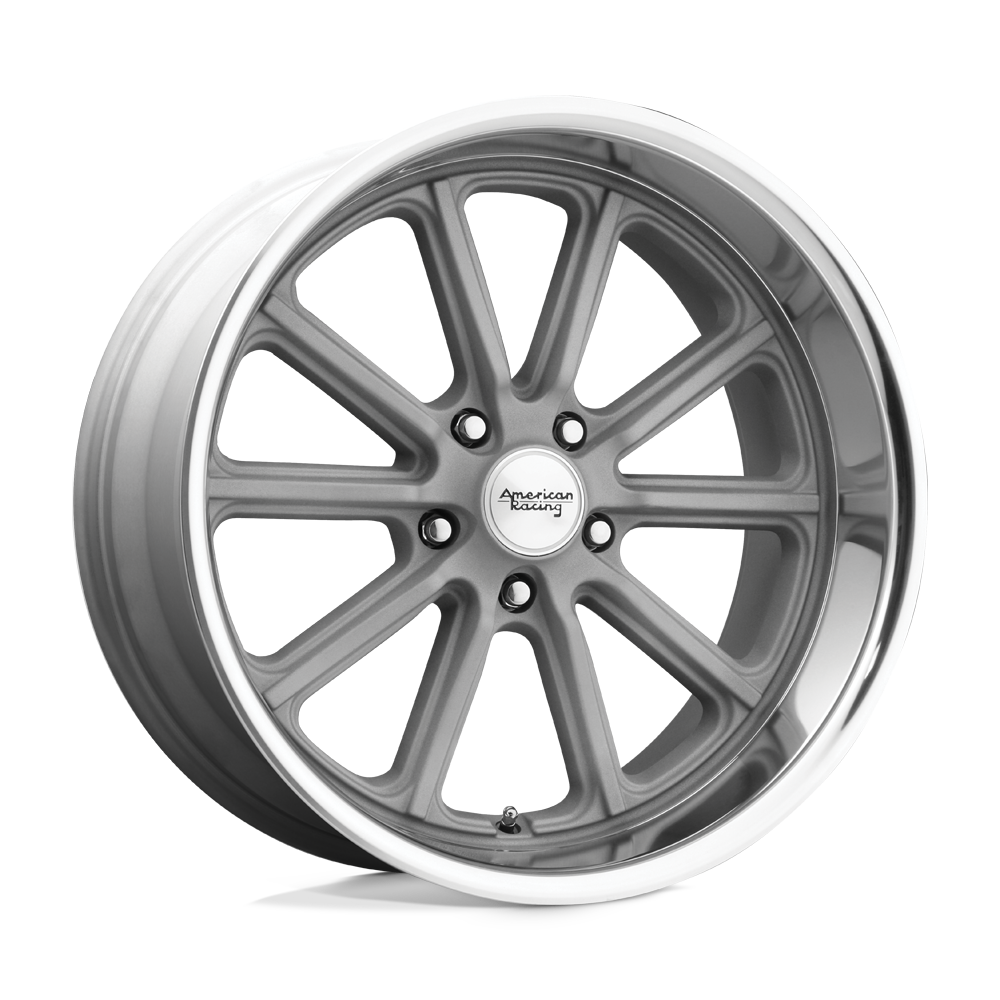 American Racing Vintage VN507 RODDER VINTAGE SILVER W/ DIAMOND CUT LIP 18X8 5x115 et15 72.56