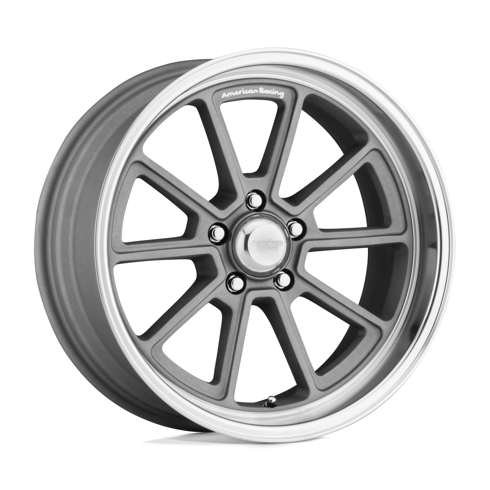 American Racing Vintage VN510 DRAFT VINTAGE SILVER W/ DIAMOND CUT LIP 18X10 5x127 et12 78.1