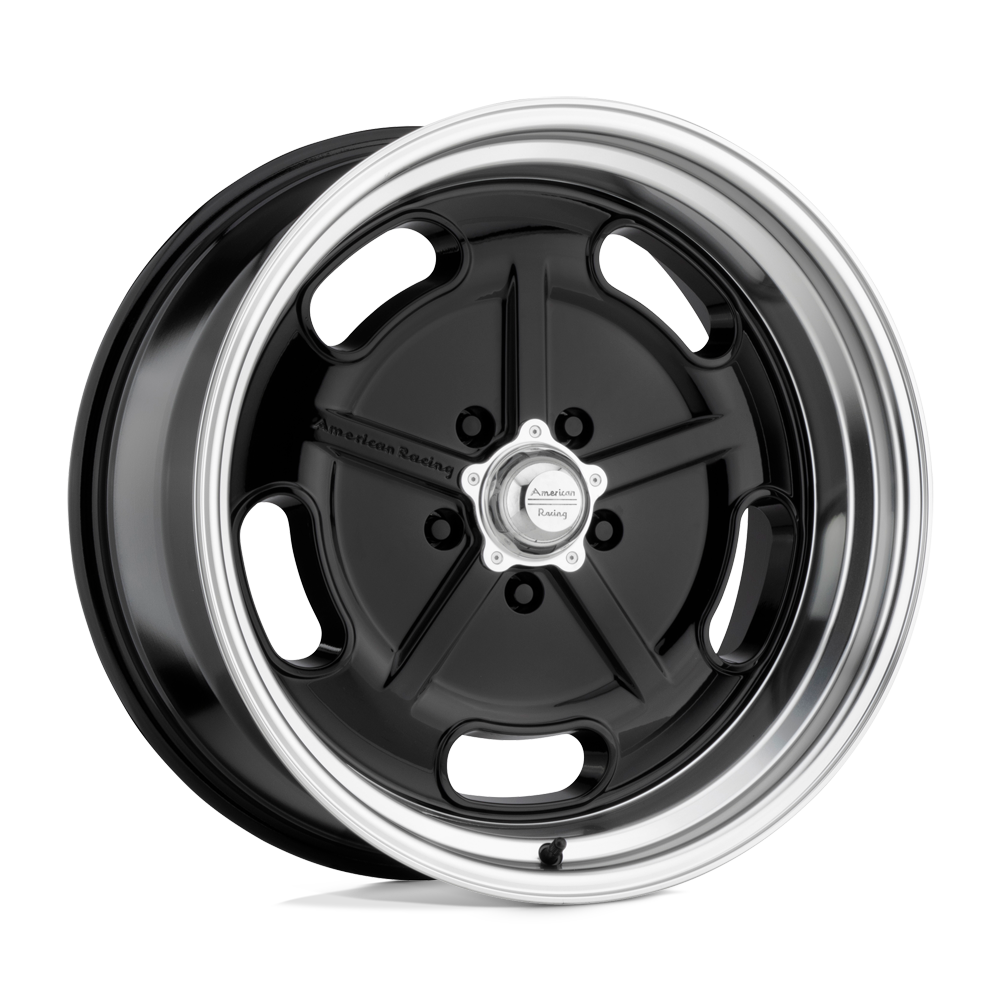 American Racing Vintage VN511 SALT FLAT GLOSS BLACK W/ DIAMOND CUT LIP 20X8 5x120.65 et0 72.56