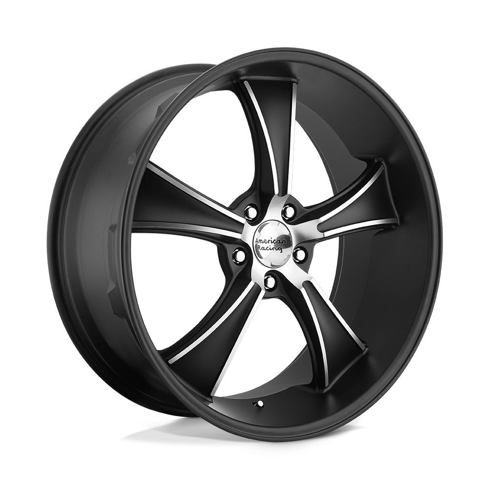 American Racing Vintage VN805 BLVD SATIN BLACK W/ MACHINED FACE 20X8.5 5x114.3 et5 72.56
