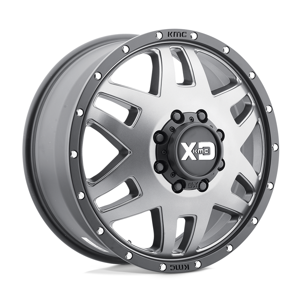 XD XD130 MACHETE DUALLY MATTE GRAY W/ BLACK RING 20X7.5 8x200 et142 142