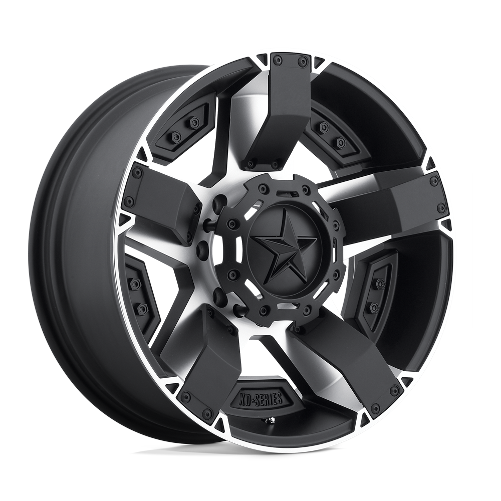 XD XD811 ROCKSTAR II MATTE BLACK MACHINED W/ ACCENTS 20X10 8x180 et-24 130.81