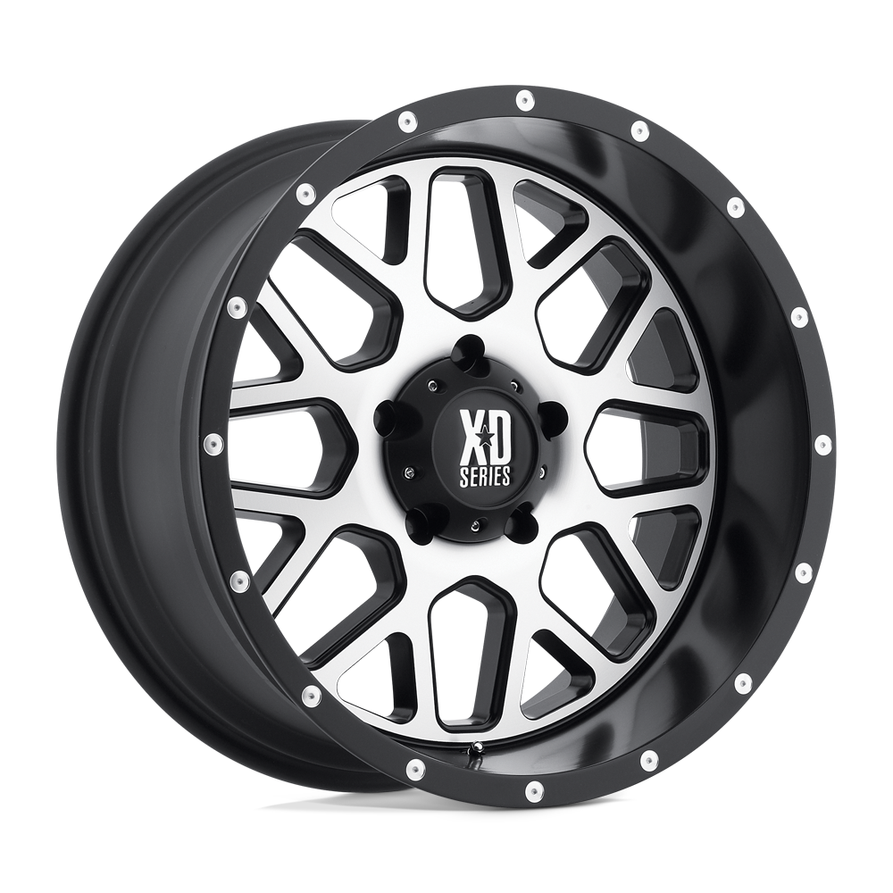 XD XD820 GRENADE SATIN BLACK W/ MACHINED FACE 17X8.5 6x139.7 et0 106.1