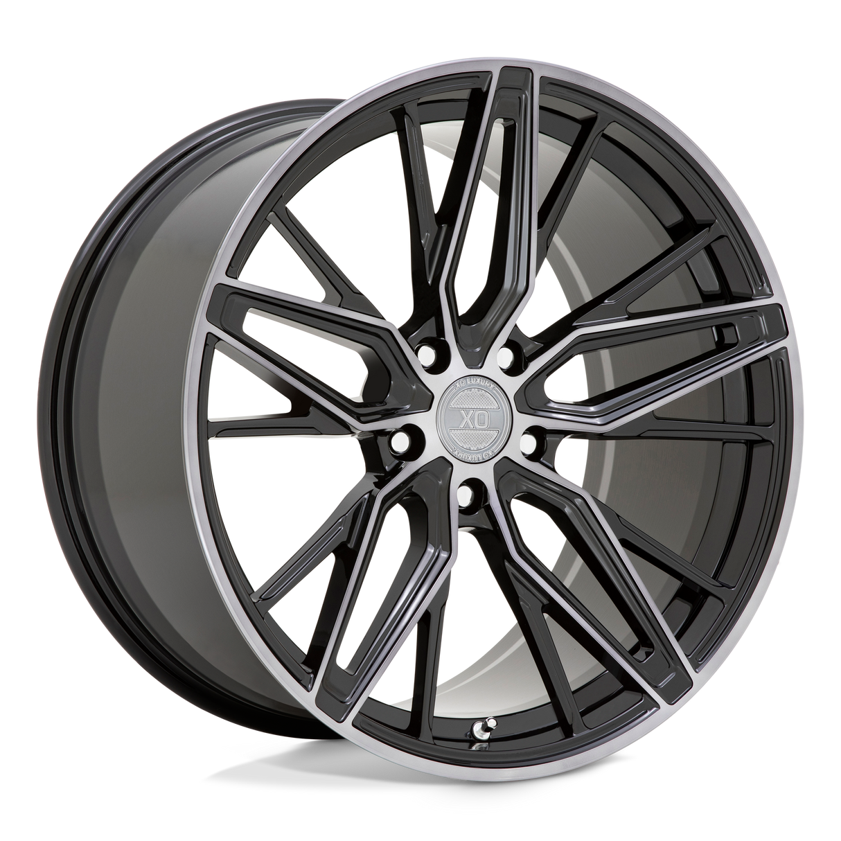 XO ZURICH GLOSS BLACK W/ MACHINED GLOSS DARK TINT 20X9 5x114.3 et30 76.1