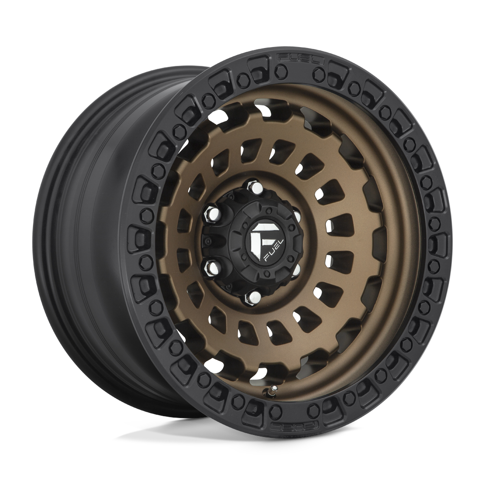 Fuel 1PC D634 ZEPHYR MATTE BRONZE BLACK BEAD RING 17X9 8x165.1 et1 125.1
