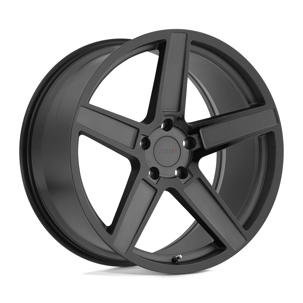 TSW ASCENT MATTE GUNMETAL W/ GLOSS BLACK FACE 18X8.5 5x112 et43 72.1