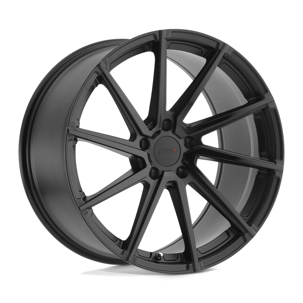 TSW WATKINS DOUBLE BLACK - MATTE BLACK W/ GLOSS BLACK FACE 20X9 5x120 et15 76.1