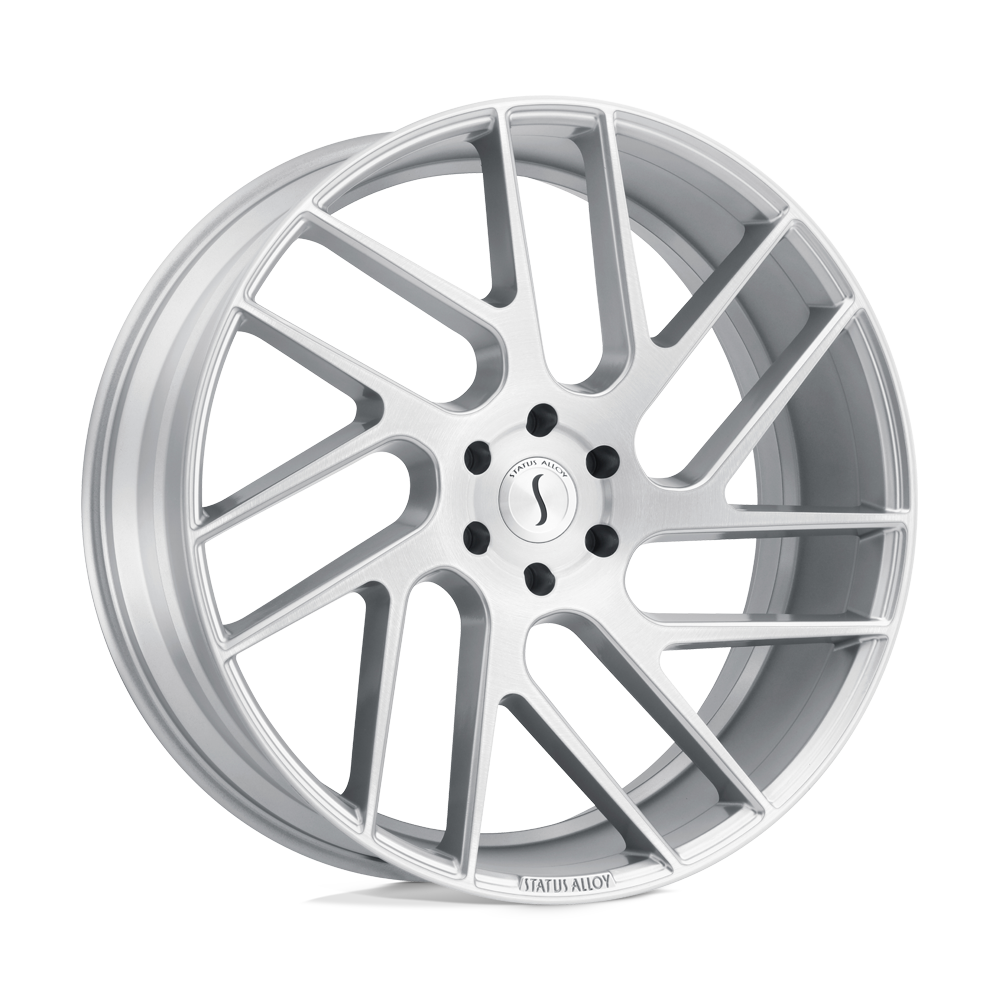 Status JUGGERNAUT SILVER W/ BRUSHED MACHINED FACE 20X9 5x114.3 et30 76.1