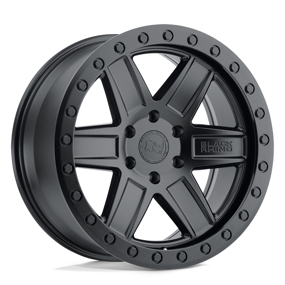 Black Rhino ATTICA MATTE BLACK W/ BLACK RING 20X9.5 6x139.7 et12 112.1