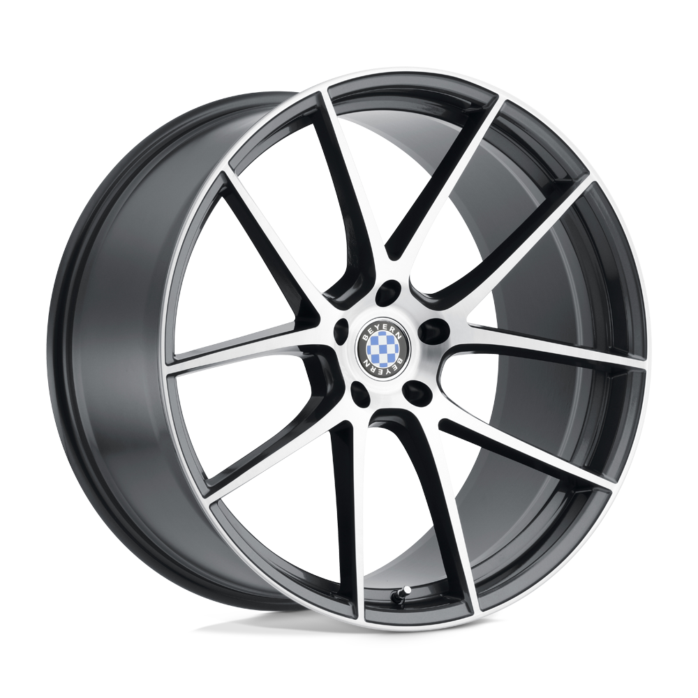 Beyern RITZ GLOSS GUNMETAL W/ BRUSHED FACE 22X10.5 5x120 et32 72.56