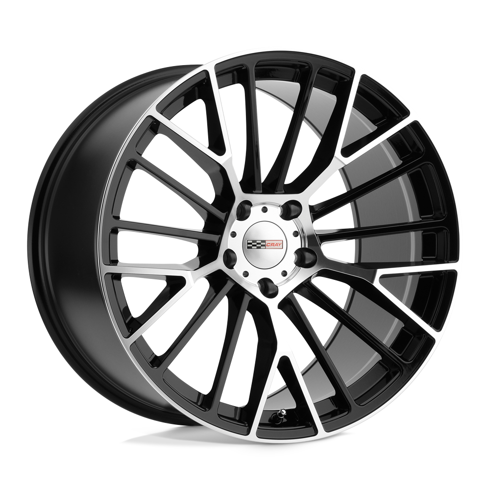 Cray ASTORIA GLOSS BLACK W/ MIRROR CUT FACE 20X12 5x120.65 et41 70.3