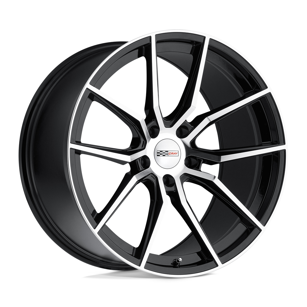 Cray SPIDER GLOSS BLACK W/ MIRROR CUT FACE 20X11 5x120.65 et76 70.3