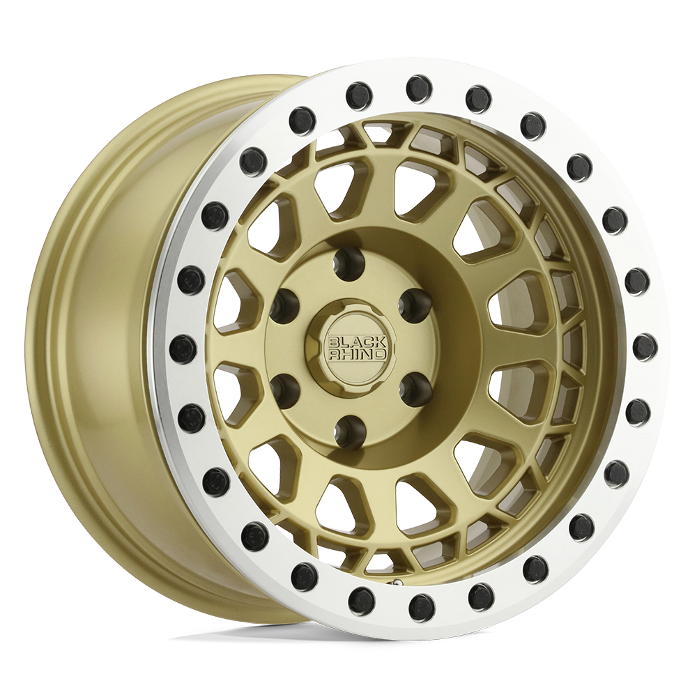 Black Rhino PRIMM BEADLOCK MATTE GOLD W/ MACHINED RING 17X8.5 6x135 et0 87.1