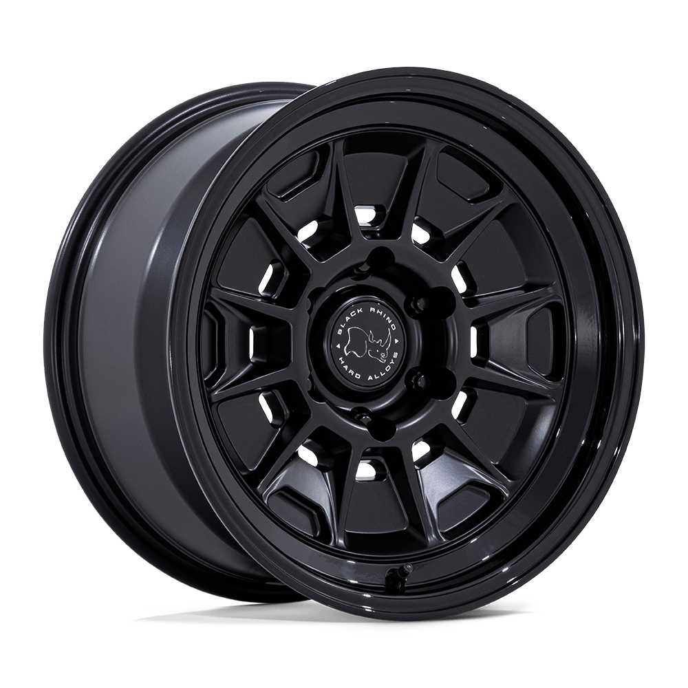 Black Rhino BR021 MONDO MATTE BLACK W/ GLOSS BLACK LIP 18X9 6x139.7 et12 106.1