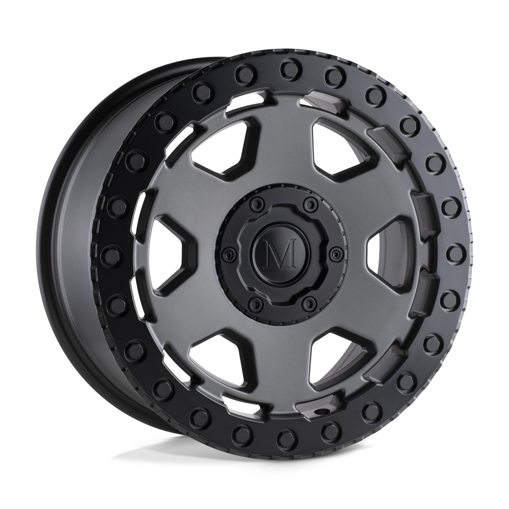 Mandrus FORSCHER MATTE GUNMETAL W/ BLACK LIP EDGE 20X9 5x130 et10 84.1