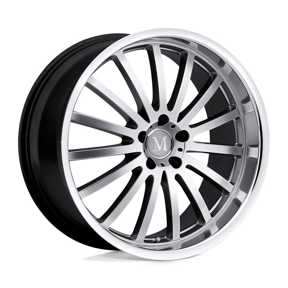 Mandrus MILLENIUM HYPER SILVER W/ MIRROR CUT LIP 19X8.5 5x112 et25 66.56