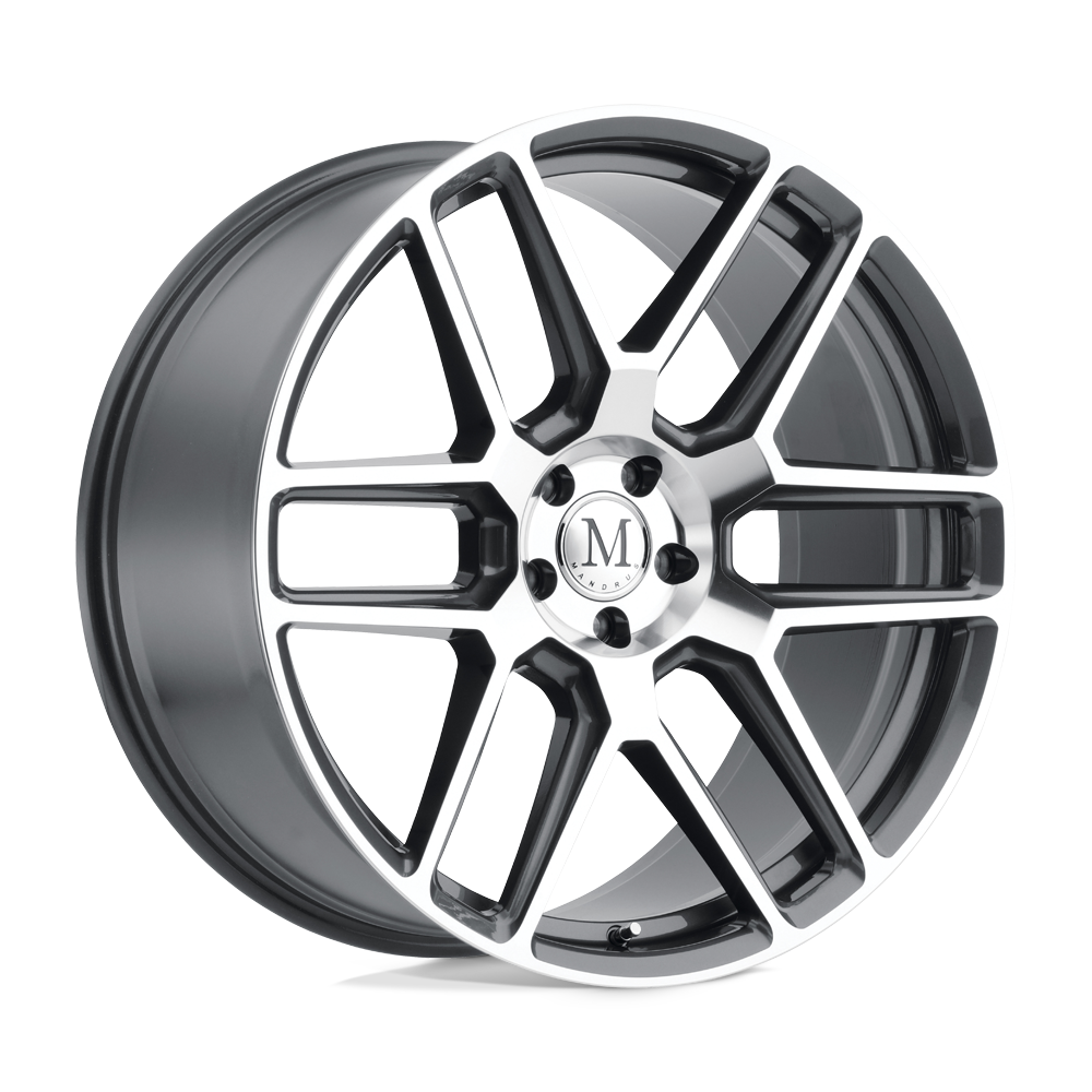 Mandrus OTTO GUNMETAL W/ MIRROR CUT FACE 22X10.5 5x112 et38 66.56