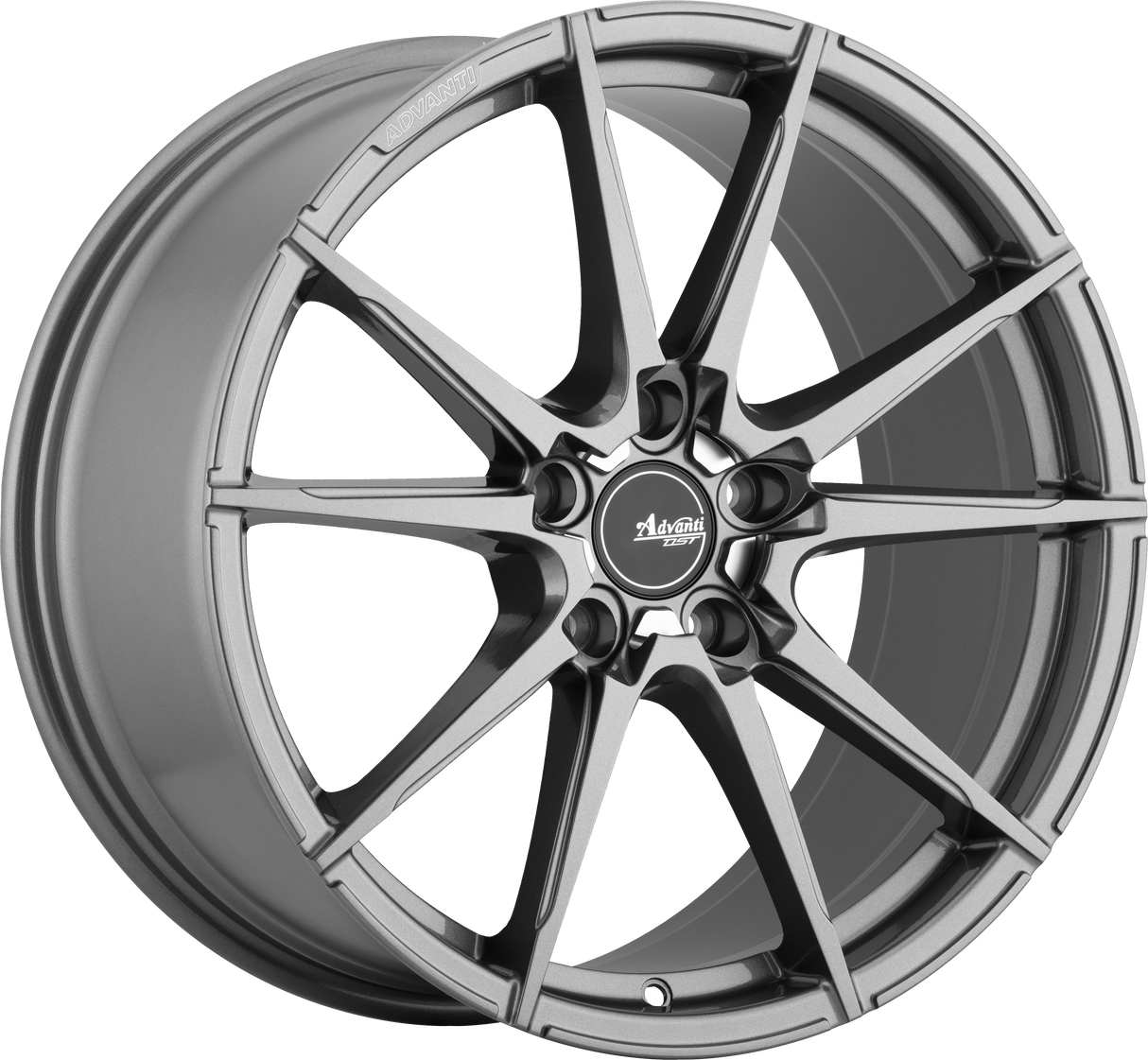 Advanti Appello Gloss Graphite w/ Machine Cut PCD 18x8.5 5x108 et43 73.1