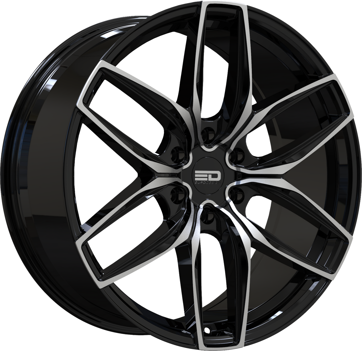 Euro Design Forza 6 Gloss Black Milled 22x9.5 6x120 et41 66.9