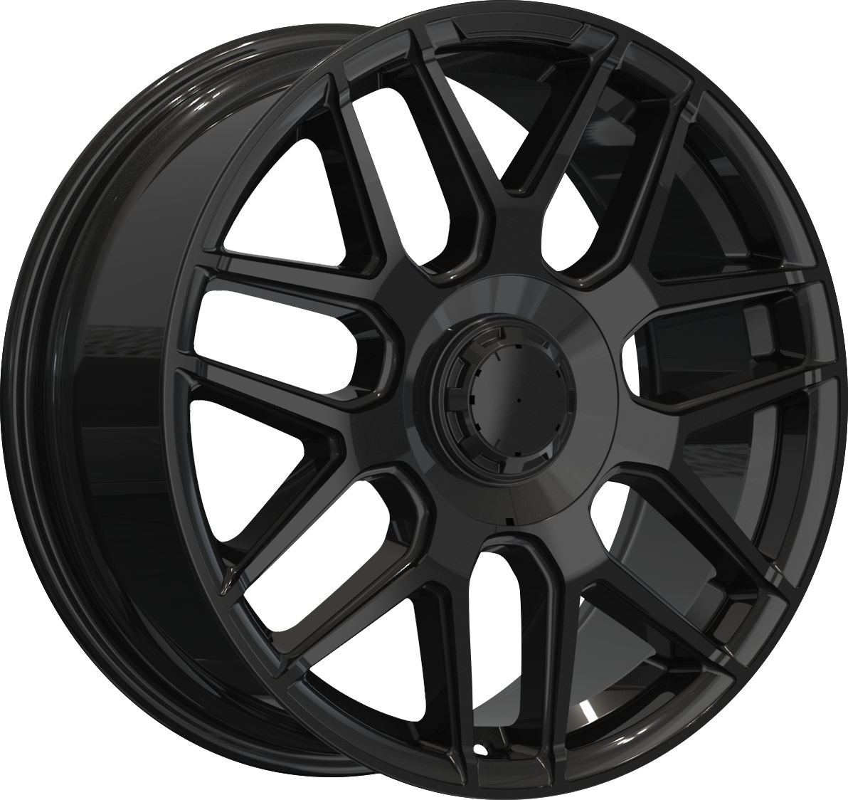YKW Replicas MR1 Gloss Black 19x8.5 5x112 et38 66.6