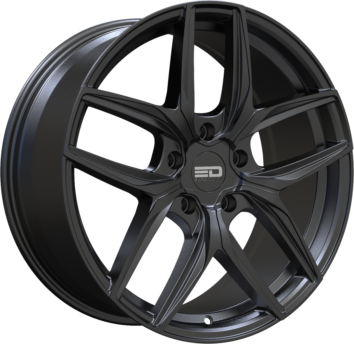 Euro Design Forza Matte Black 20x9 5x108 et38 63.4