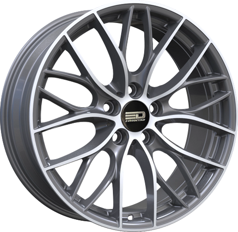 Euro Design Camillo Gunmetal Machined 19x8.5 5x112 et25 66.7