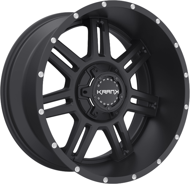 Krank Offroad Force Satin Black 20x9 5x127/5x139.7 et-12 77.8
