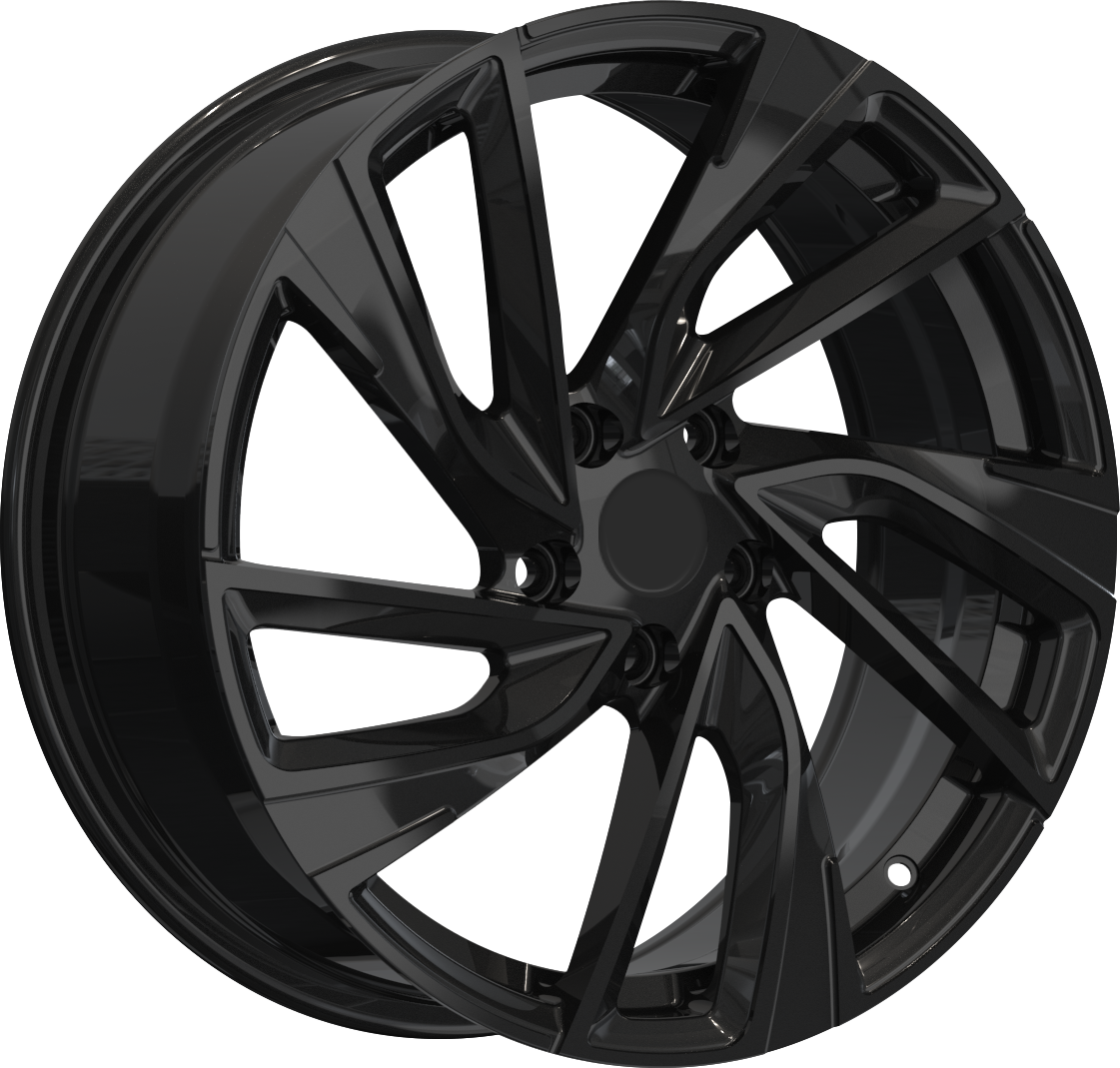 YKW Replicas VR1 Gloss Black 18x7.5 5x112 et42 57.1