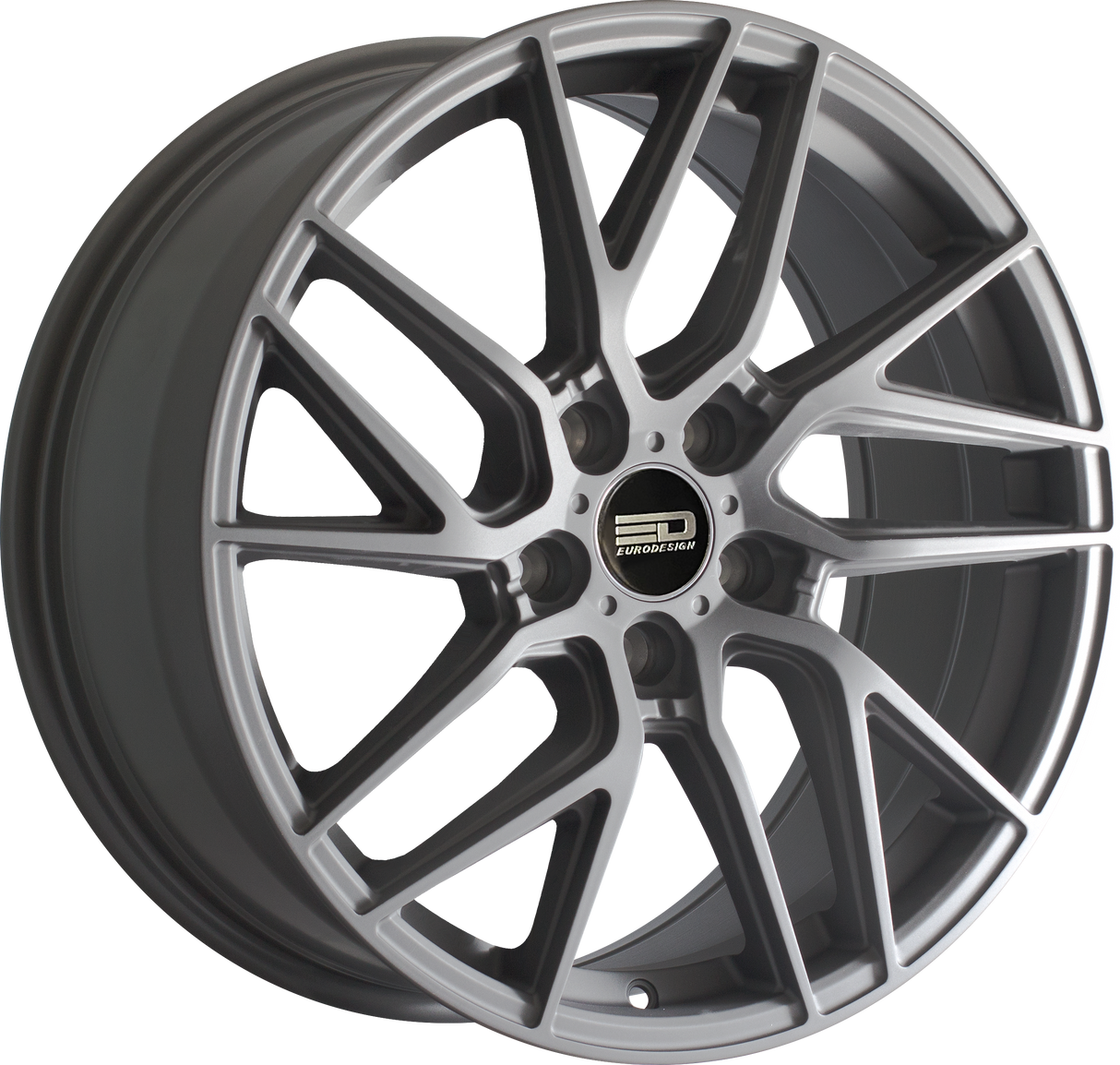 Euro Design Tech Matte Gunmetal 18x8 5x114.3 et40 66.1