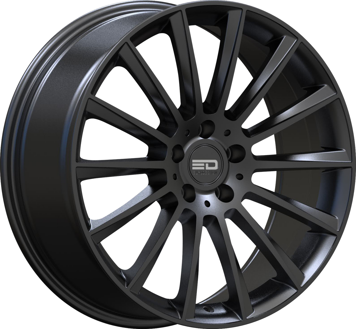Euro Design Sacco Matte Black 18x7.5 5x112 et25 66.7