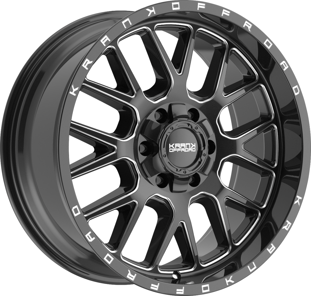Krank Offroad Fuse Gloss Black Milled 20x9 6x135/6x139.7 et0 108