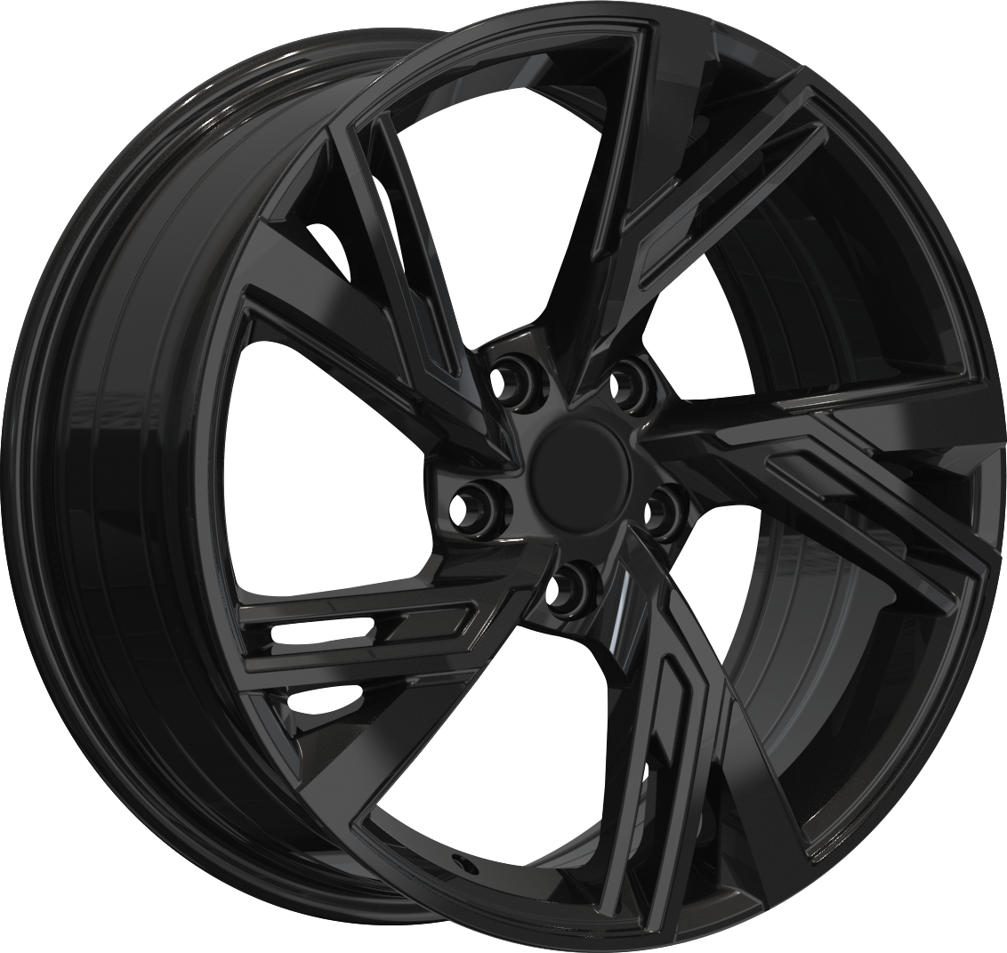 YKW Replicas AR12 Gloss Black 18x8 5x112 et35 66.6