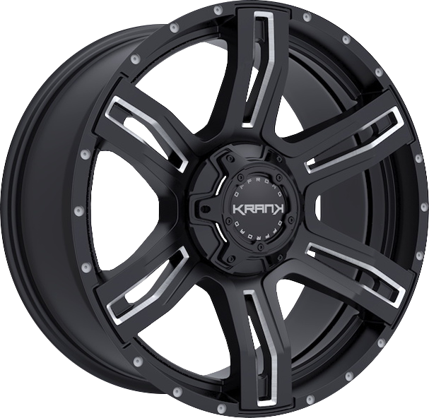 Krank Offroad Caliper Gloss Black Milled 18x9 6x135/6x139.7 et18 108
