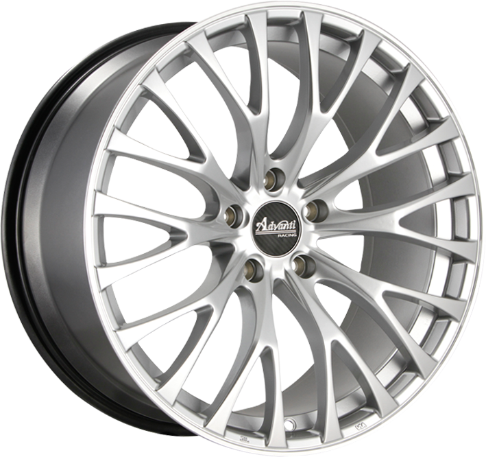 Advanti Fastoso Silver w/ Machined Undercut 19x9.5 5x114.3 et35 73.1