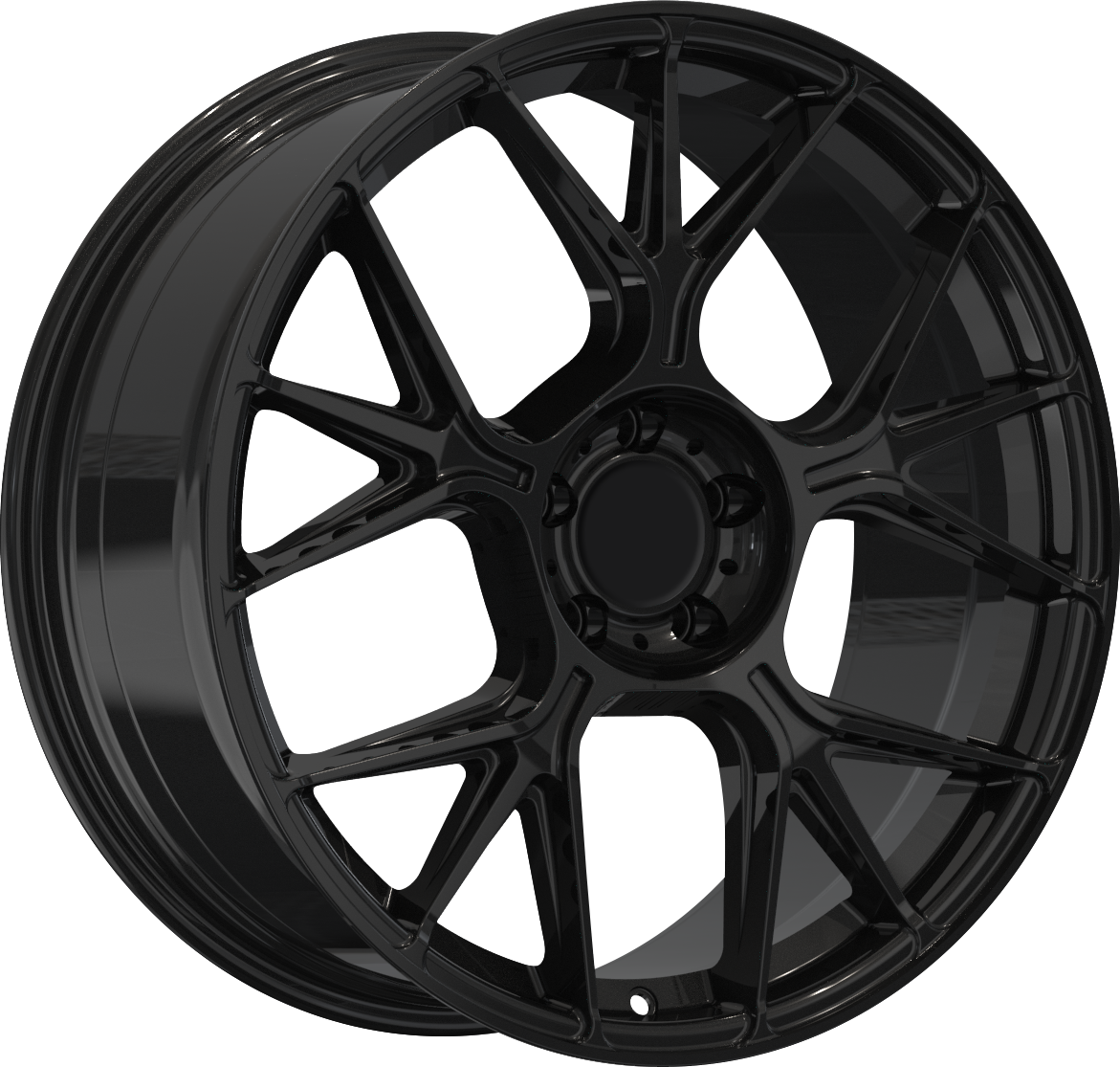 YKW Replicas MR4 Gloss Black 18x8 5x112 et30 66.6