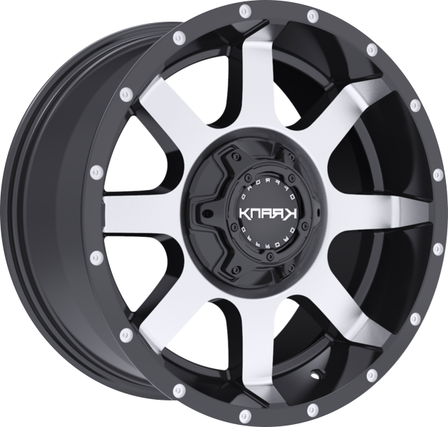 Krank Offroad Slick Gloss Black w/ Machined Face 17x9 6x135/6x139.7 et18 108