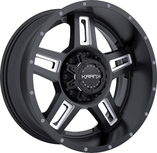Krank Offroad Hammer Gloss Black Milled 20x10 6x135/6x139.7 et-24 108